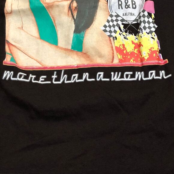 Retro repro of 96 Aaliyah Graphic Tee, 1979 R & B More Than A Woman SZ L - Picture 6 of 8